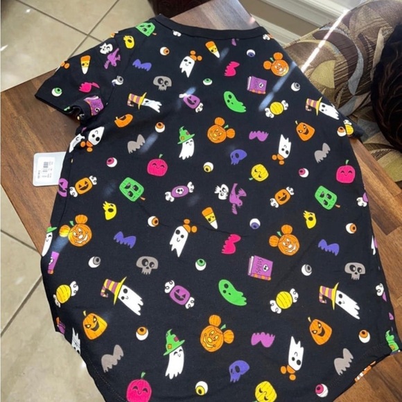 New Disney Mickey Mouse Jack-o'-Lantern Halloween Top for Women size M - Picture 2 of 3